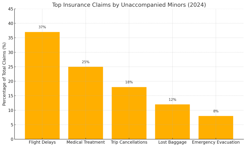 Top Insurance Claims by Unaccompanied Minors